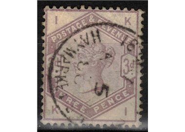GRAN BRETAGNA 1884 Effigie della Regina Vittoria (3p violetto) us
