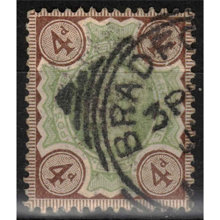 GRAN BRETAGNA 1887-900 Giubileo della Regina Vittoria (4p bruno) us