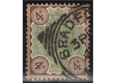 GRAN BRETAGNA 1887-900 Giubileo della Regina Vittoria (4p bruno) us