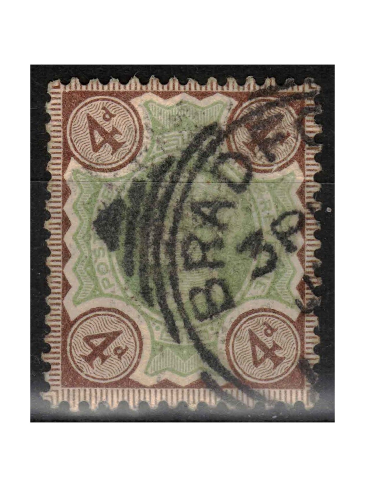 GRAN BRETAGNA 1887-900 Giubileo della Regina Vittoria (4p bruno) us
