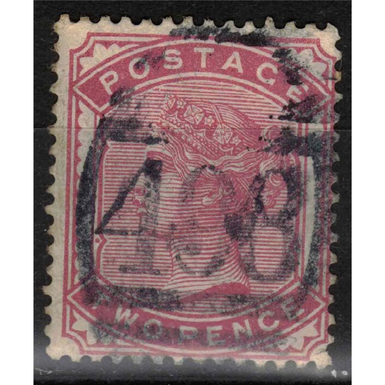 GRAN BRETAGNA 1880-81 Effigie della Regina Vittoria (2p rosa carminio) us