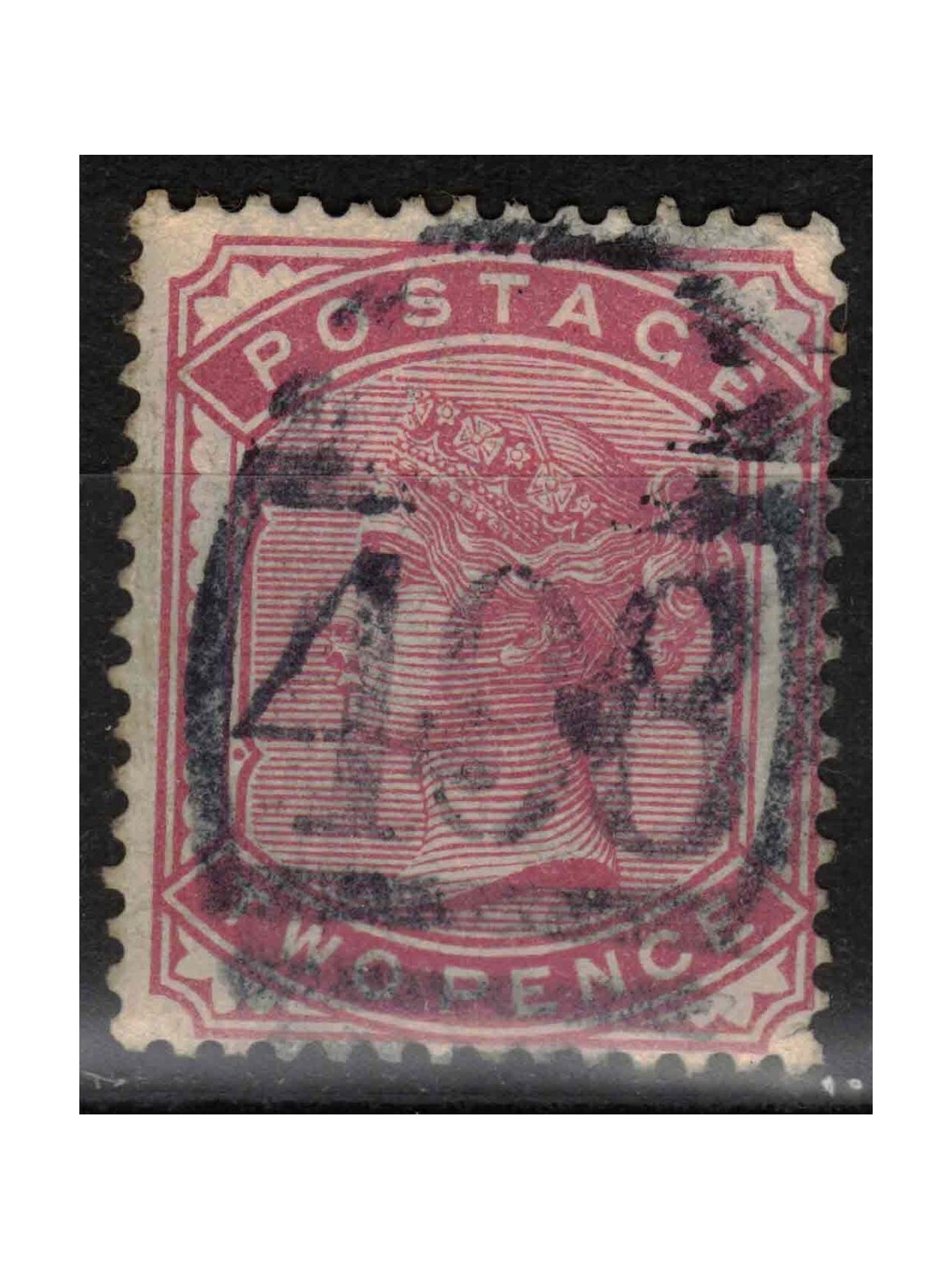 GRAN BRETAGNA 1880-81 Effigie della Regina Vittoria (2p rosa carminio) us