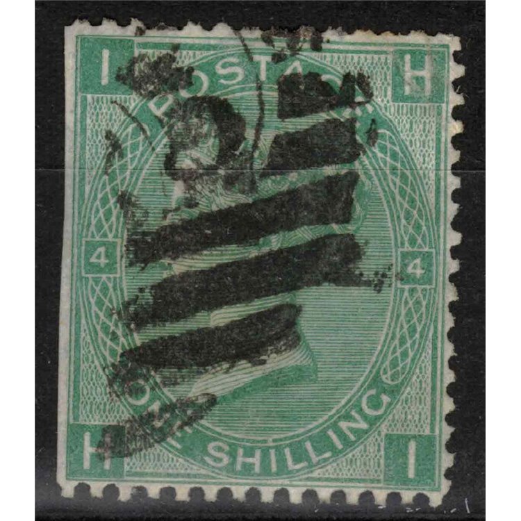 GRAN BRETAGNA 1873-80 Regina Vittoria (1s verde) us (nd sx)
