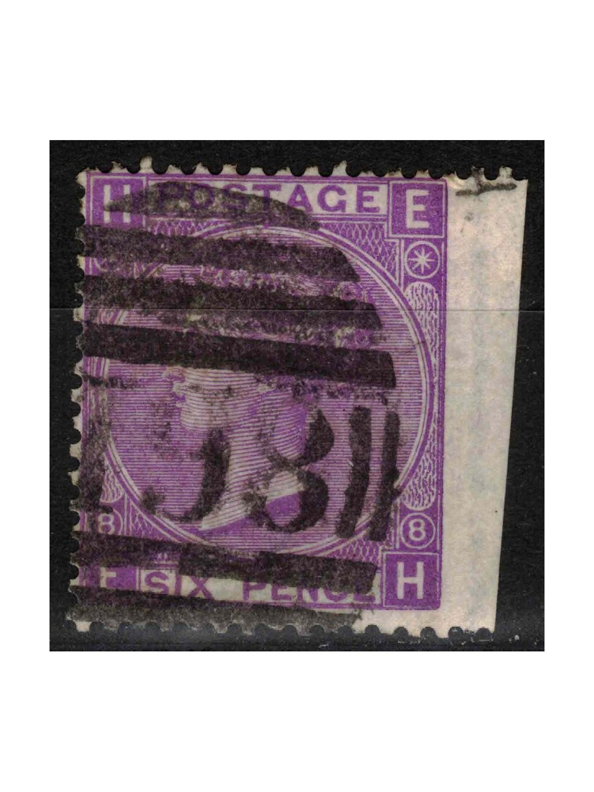 GREAT BRITAIN 1867-80 Queen Victoria (6p violet without -) us (nd dx)