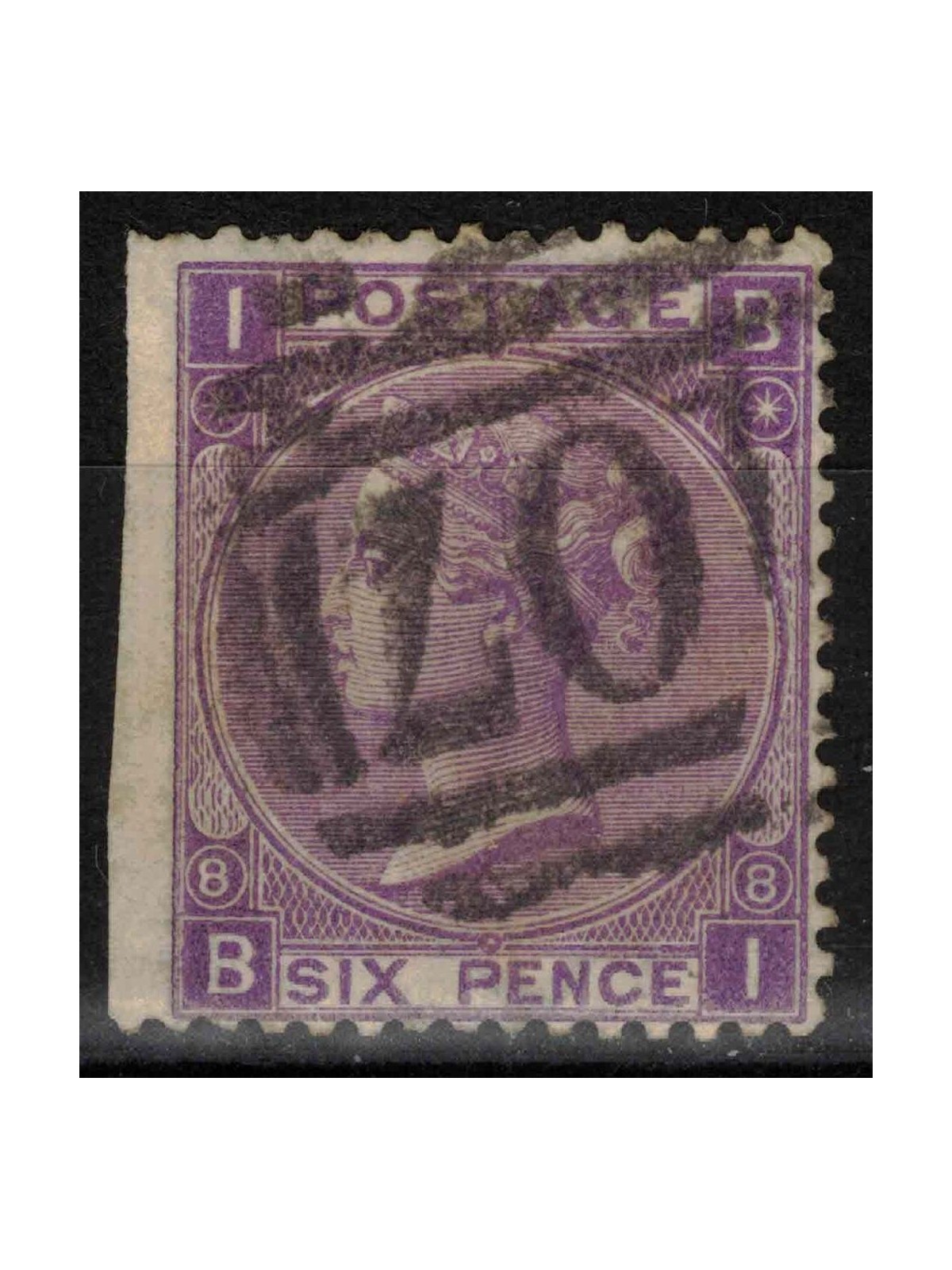GREAT BRITAIN 1867-80 Queen Victoria (6p violet without -) us (nd sx)