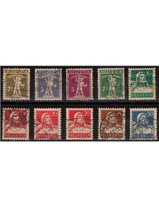 SWITZERLAND 1924-28 Various subjects 10v used