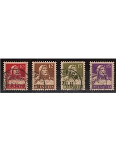 SWITZERLAND 1914-18 William Tell 4v used