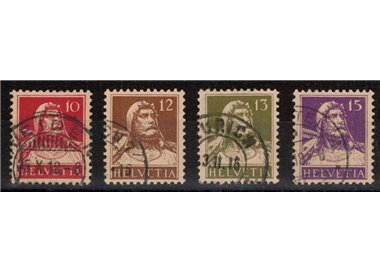 SWITZERLAND 1914-18 William Tell 4v used