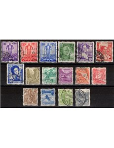 SWITZERLAND 1936 Complete year 16v used