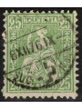 SWITZERLAND 1867-78 Helvetia seated 25 centimes green yellow us