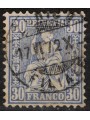 SVIZZERA 1867-78 Helvetia seduta 30 centesimi oltremare us
