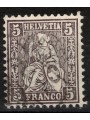 SWITZERLAND 1881 Helvetia seated 5 centimes brown lilac used