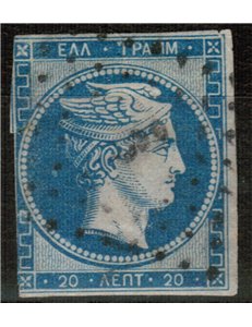 GRECIA 1862-67 Testa di Mercurio us
