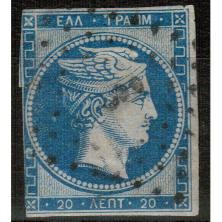 GREECE 1862-67 Head of Mercury us