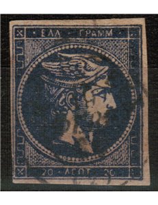 GREECE 1875-86 Head of Mercury without figures on the reverse us