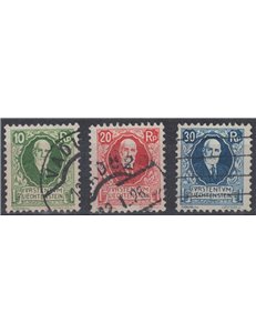 LIECHTENSTEIN 1925 Compleanno del Principe Giovanni II 3v us