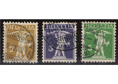 SVIZZERA 1909 Walter Tell 3v us