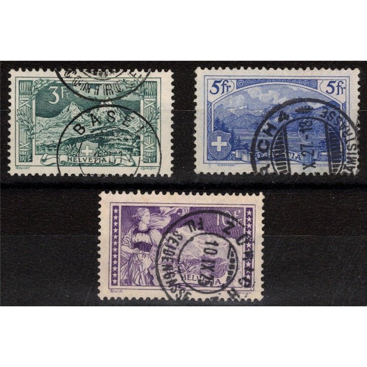 SWITZERLAND 1914 Views, Swiss mountains 3v us