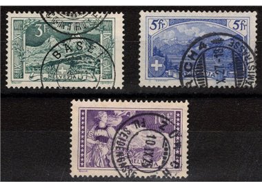 SWITZERLAND 1914 Views, Swiss mountains 3v us