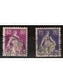 SWITZERLAND 1924-25 Helvetia sitting 2v us