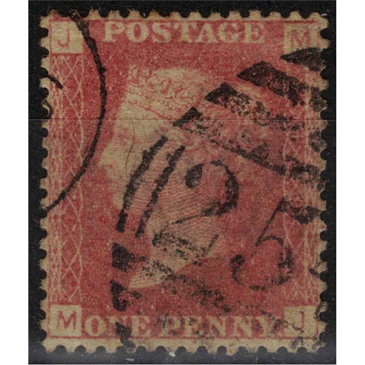 GREAT BRITAIN 1858-64 Queen Victoria (1p red plate 129) us