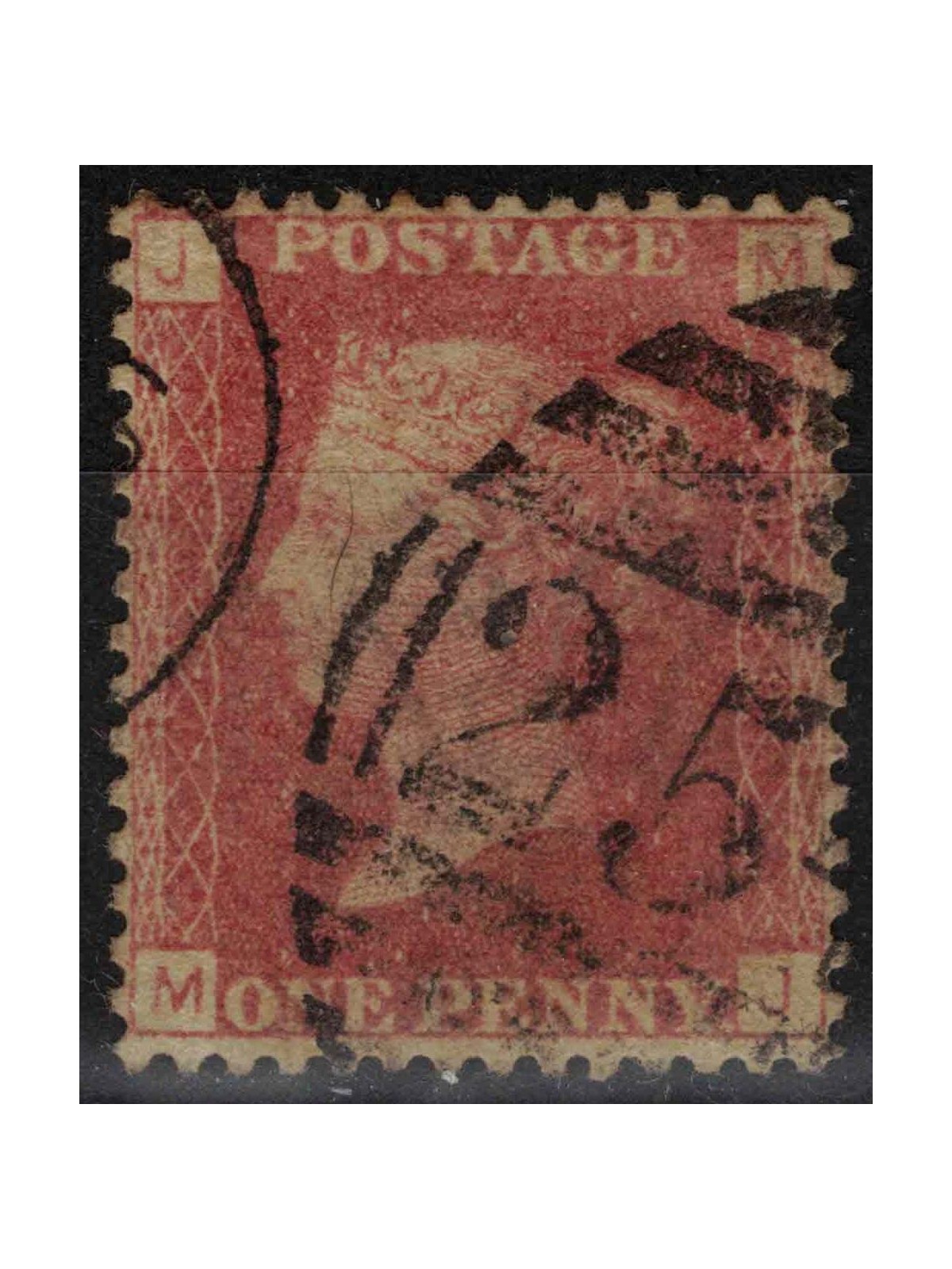 GRAN BRETAGNA 1858-64 Regina Vittoria (1p rosso tav. 129) us