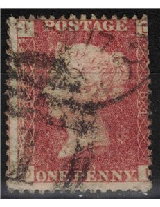 GRAN BRETAGNA 1858-64 Regina Vittoria (1p rosso) us