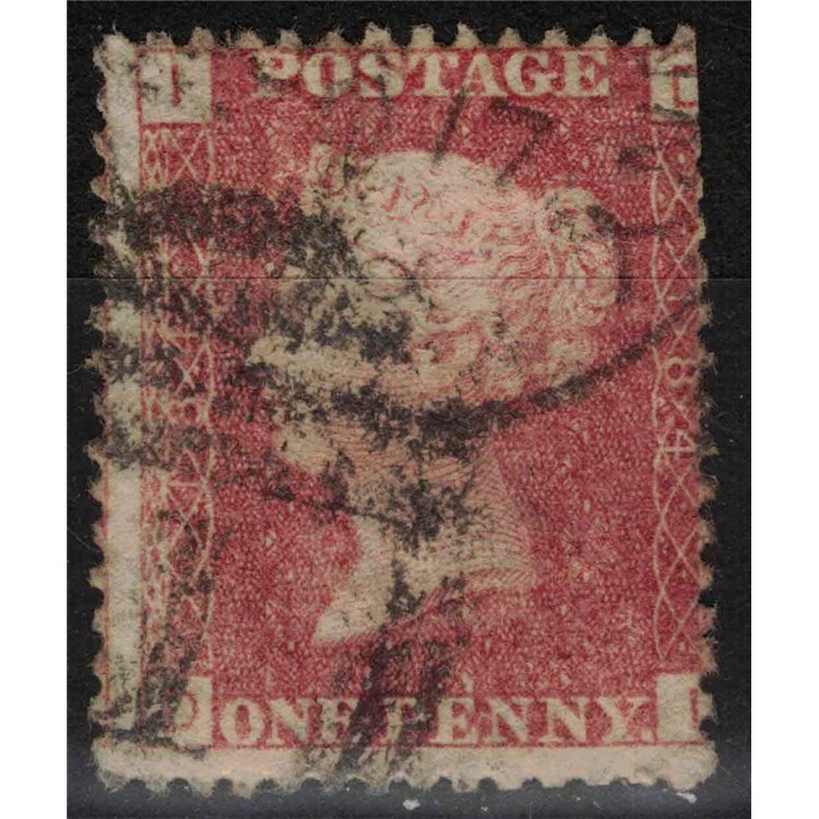 GRAN BRETAGNA 1858-64 Regina Vittoria (1p rosso) us