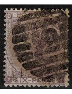 GRAN BRETAGNA 1862 Regina Vittoria (6p violetto) us