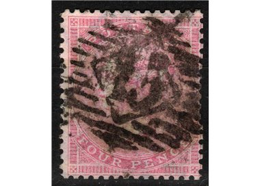 GREAT BRITAIN 1855-57 Queen Victoria (4p pink on white) us