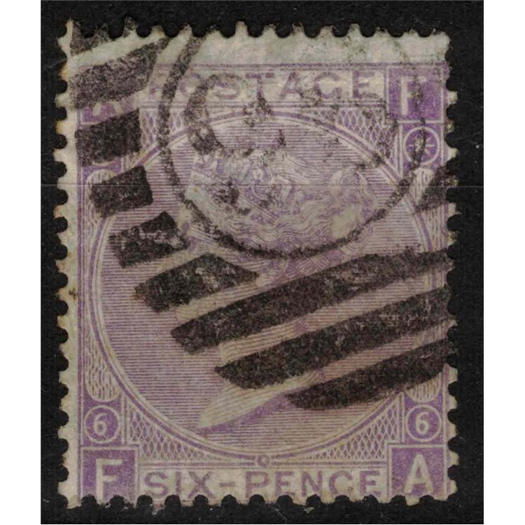 GREAT BRITAIN 1867-80 Queen Victoria (6p violet) us