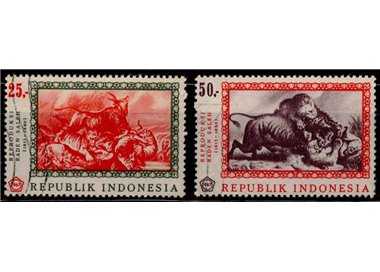 INDONESIA 1967 Quadri di Raden Saleh 2v us