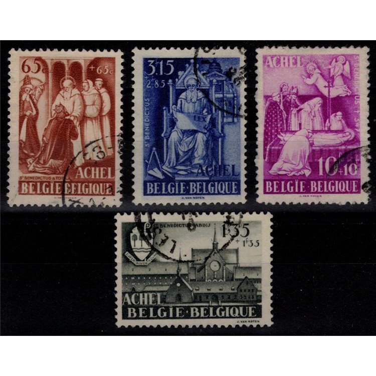 BELGIUM 1948 Pro Achel Abbey 4v us