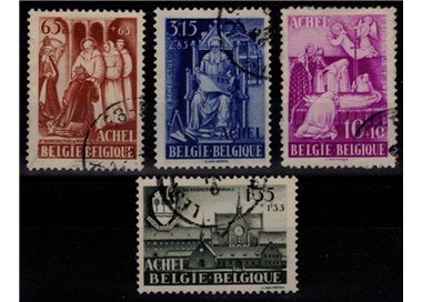 BELGIUM 1948 Pro Achel Abbey 4v us