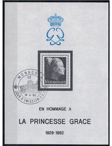 MONACO 1983 Omaggio alla Principessa Grace BF us