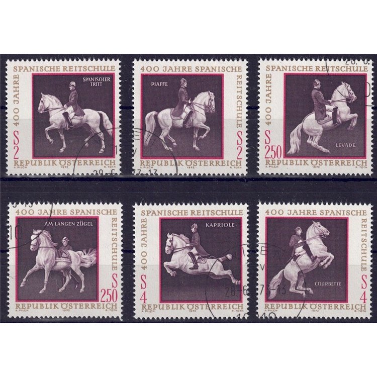 AUSTRIA 1972 Scuola di equitazione 6v us