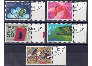 SVIZZERA 1988 Serie di Propaganda 5v us