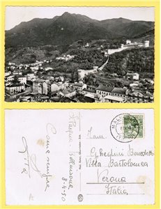 SVIZZERA 1950 Cartolina viaggiata (Bellinzona e Castello Svitto)
