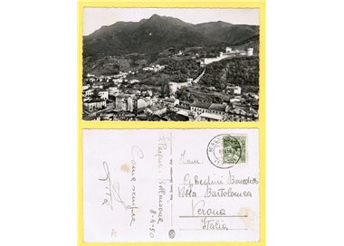SWITZERLAND 1950 Postcard (Bellinzona and Castello Svitto)