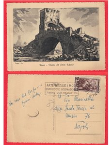 CARTOLINA ROMA PONTE SALARIO VIAGGIATA