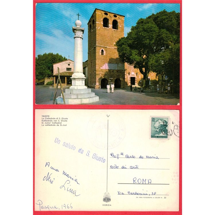 CARTOLINA TRIESTE CATTEDRALE SAN GIUSTO