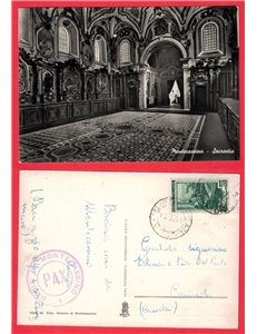 CARTOLINA MONTECASSINO SACRESTIA VIAGGIATA