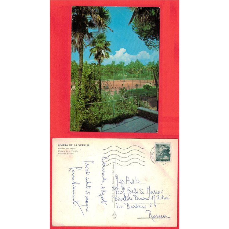 CARTOLINA RIVIERA DELLA VERSILIA VIAGGIATA