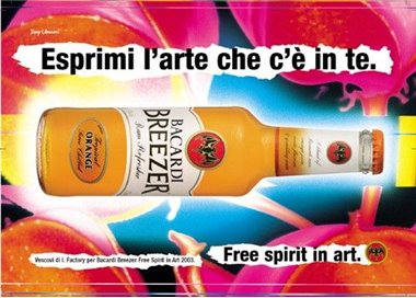 CARTOLINA FREECARDS N° 277 BACARDI BREEZER
