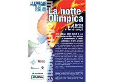 CARTOLINA FREECARDS N° 578 LA NOTTE OLIMPICA