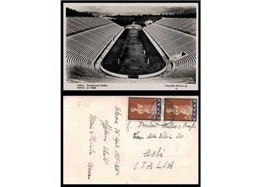 GREECE 1938 POSTAL CARD Athènes, Le Stade