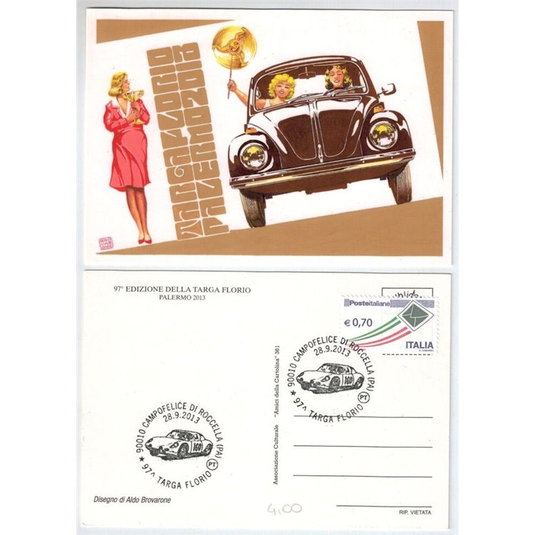 ITALY 2013 Official postcard 97th Targa Florio