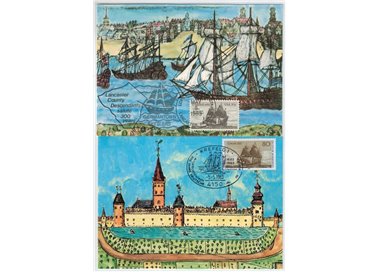 GERMANY FRG - USA 1983 No. 4 Commemorative postcards Concord