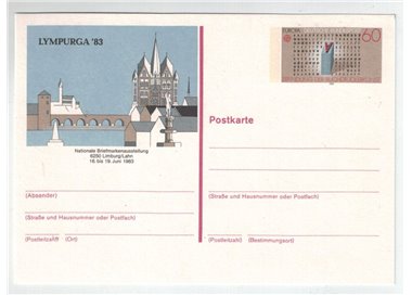 GERMANIA BRD 1983 Cartolina commemorativa Lympurga 83