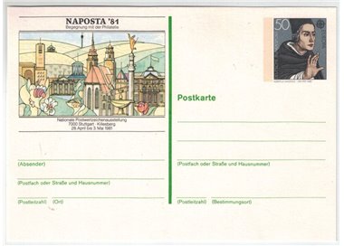GERMANIA BRD 1981 Cartolina commemorativa Naposta 81